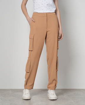 Twinset Brown cargo with logo 241TP2243