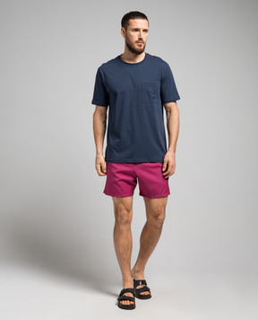 Vilebrequin Super 120 pink wool swim shorts MGUU3L51