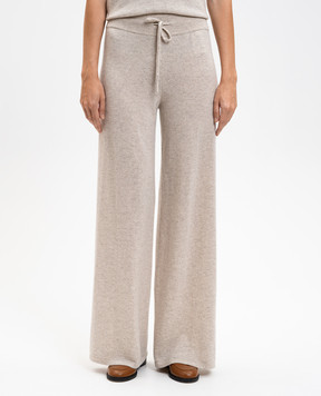LISA YANG Beige Sofi cashmere pants 202143