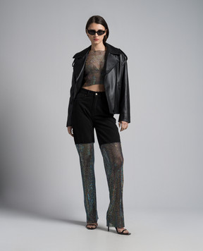 Santa Brands Black jeans with crystals SPAKLEJEANS