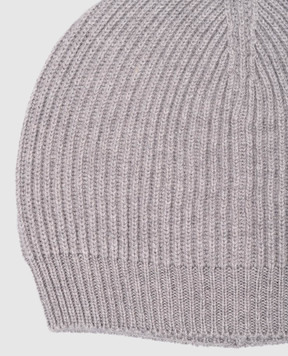 Peserico Gray hat with wool and silk with lurex S36148F0709095