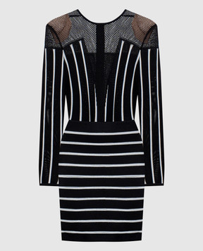 Balmain Black striped dress 123667
