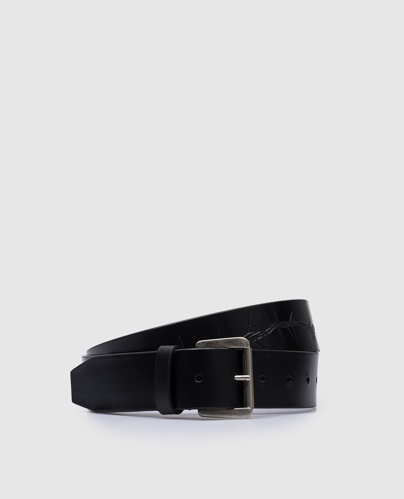 

Dieter black leather belt Ann Demeulemeester