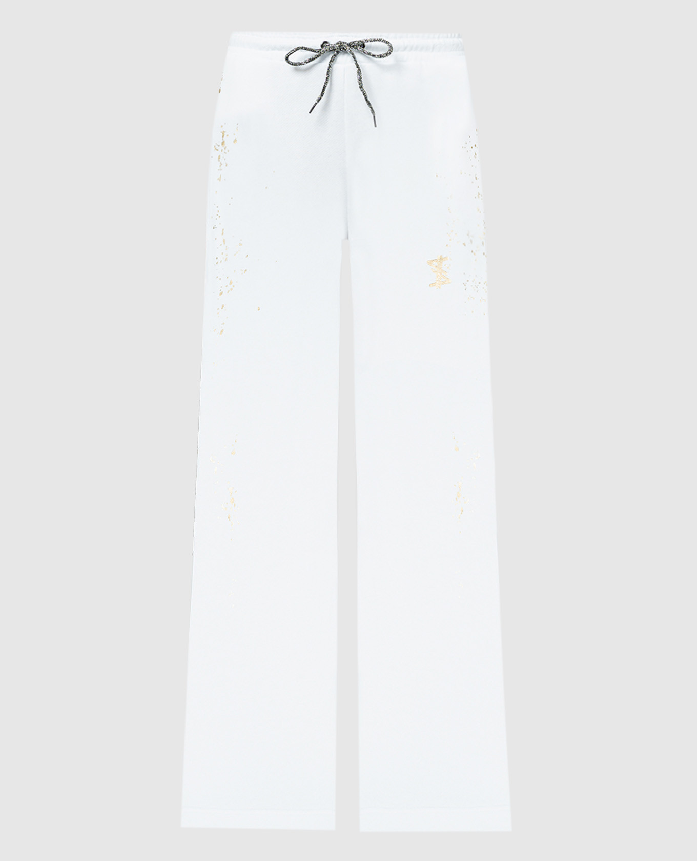 White sweatpants with logo twinset actitude