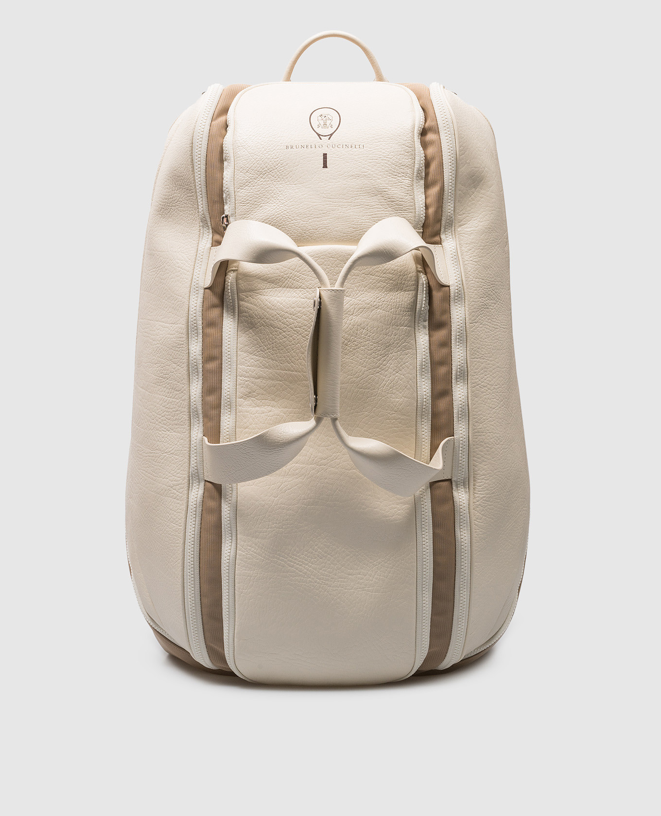 

Beige combo tennis backpack with logo Brunello Cucinelli