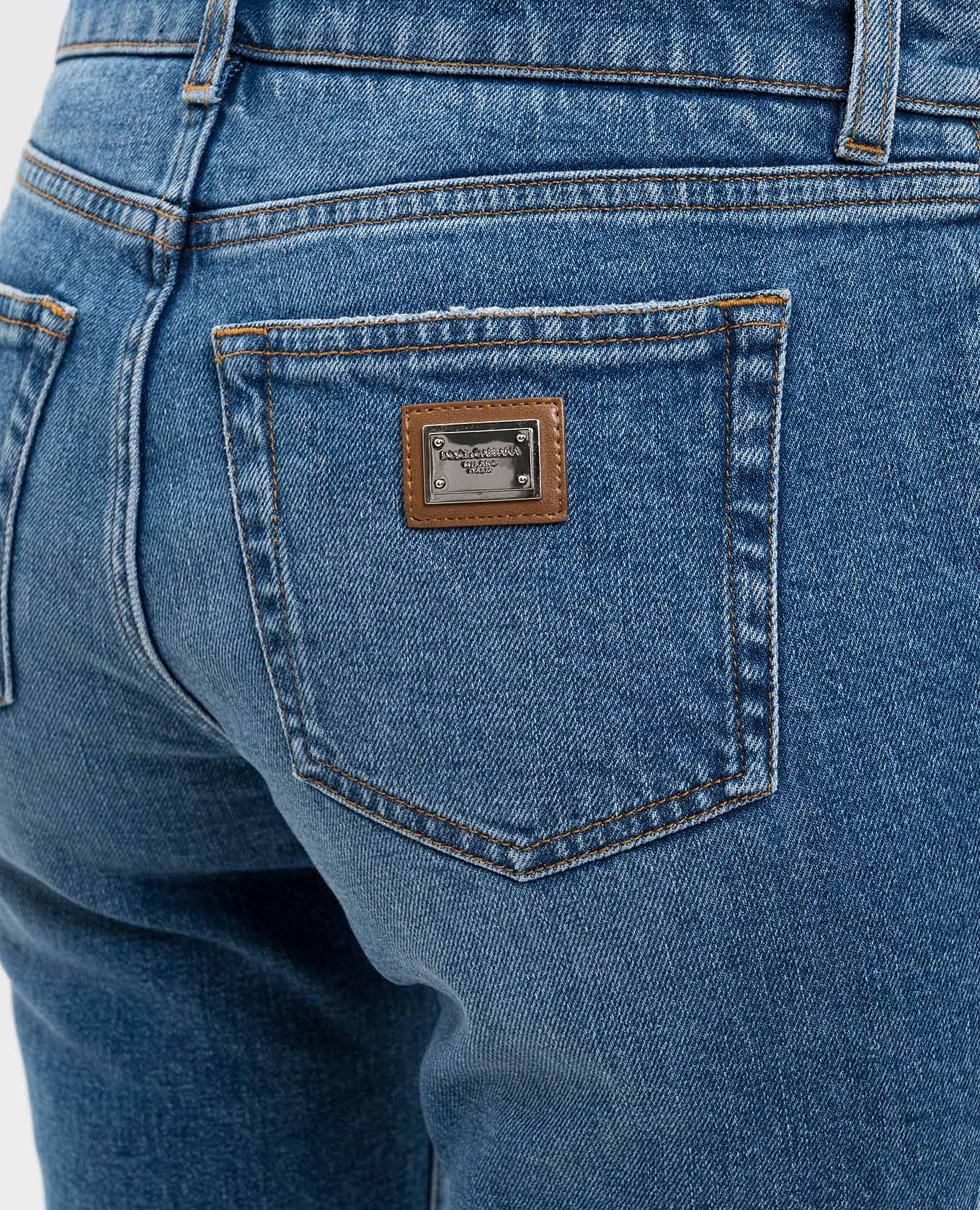 Blue skinny jeans with logo Dolce&Gabbana 5