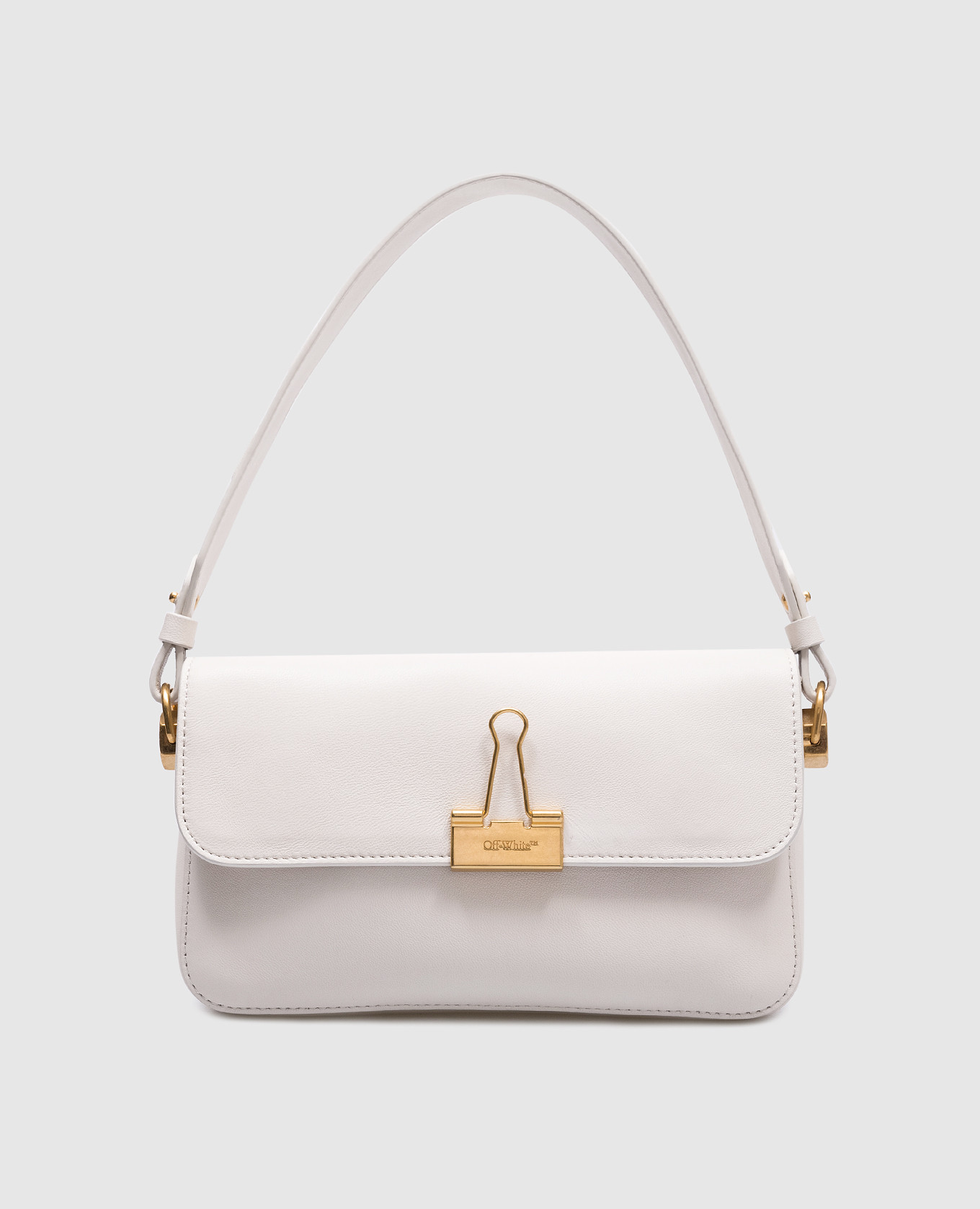 

Binder white leather messenger bag Off-White