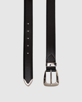 Khaite Benny black leather belt 10012763