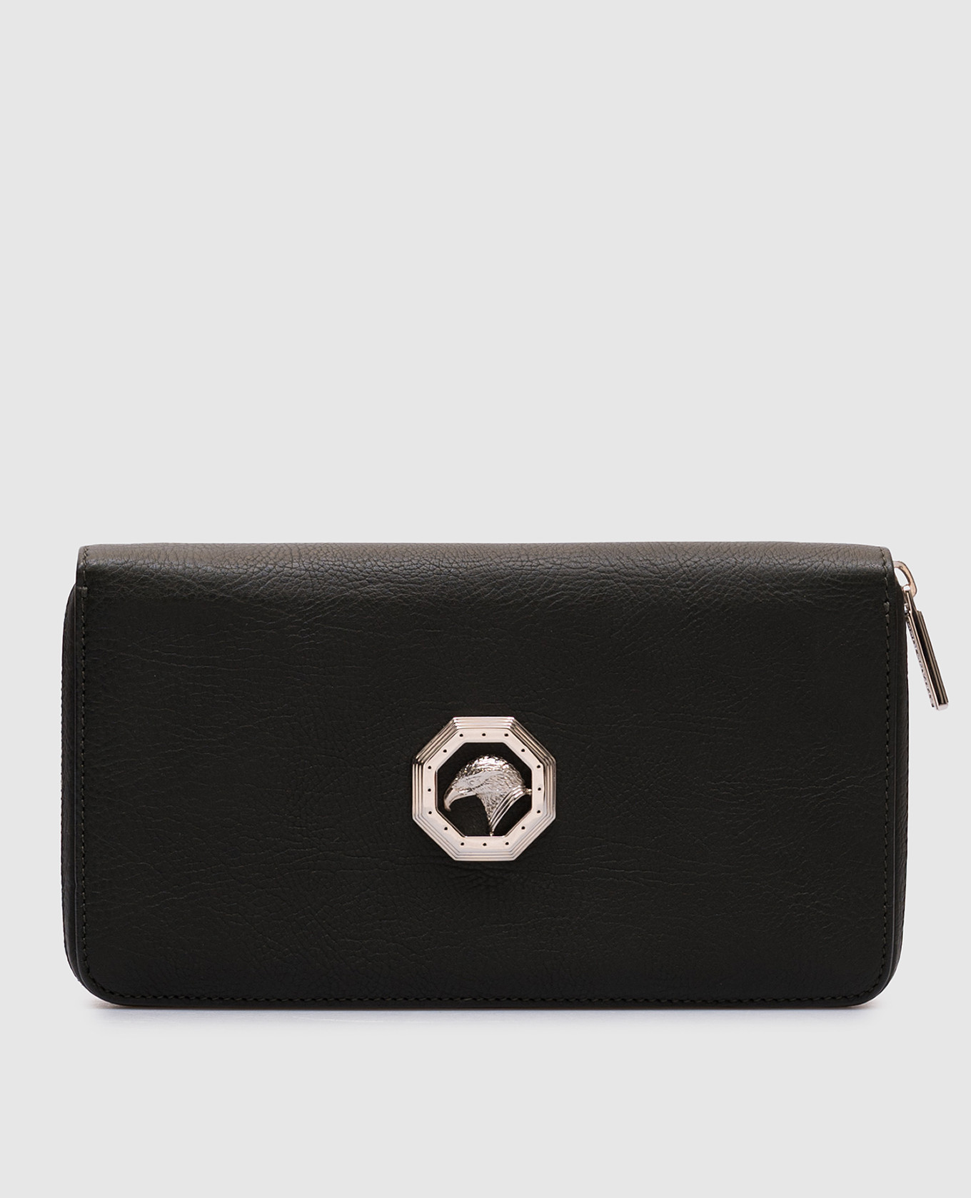 

Black leather wallet with emblem Stefano Ricci