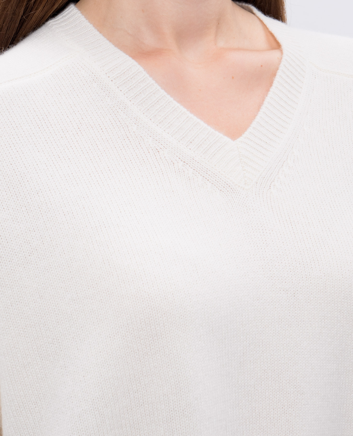 

ANZOR white cashmere pullover Lou Lou Studio