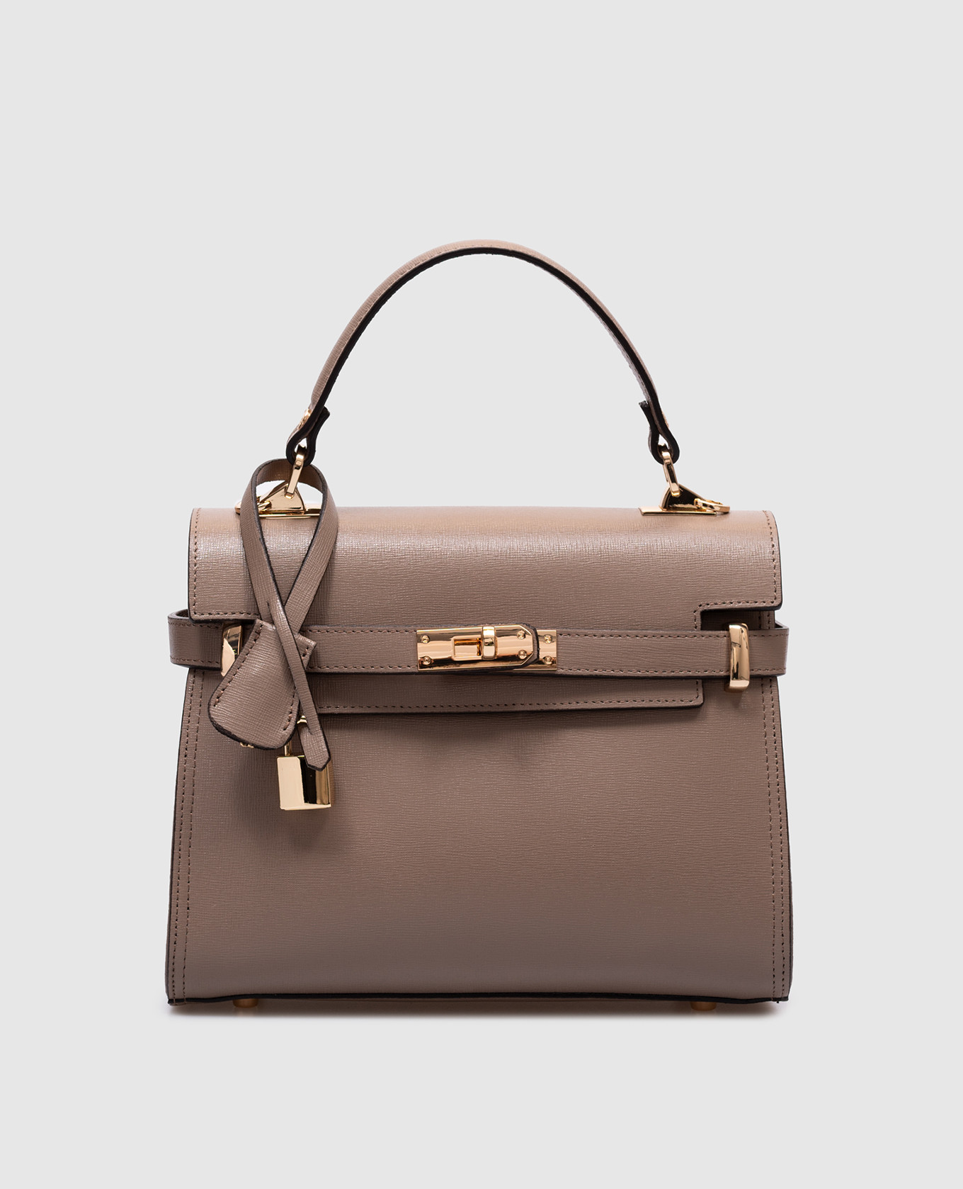 

Beige leather messenger bag Gianni Notaro