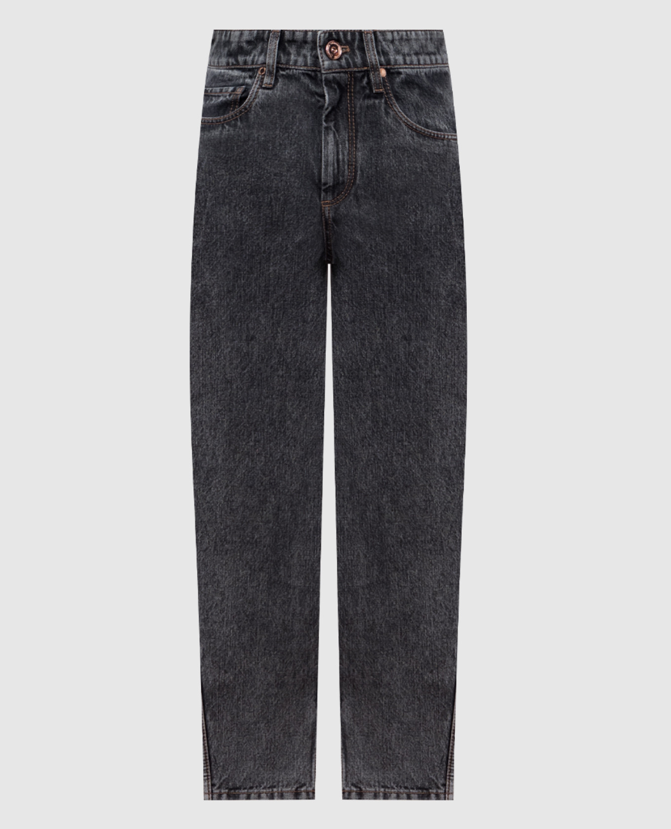 

Gray mom jeans with a worn effect Brunello Cucinelli, Grey