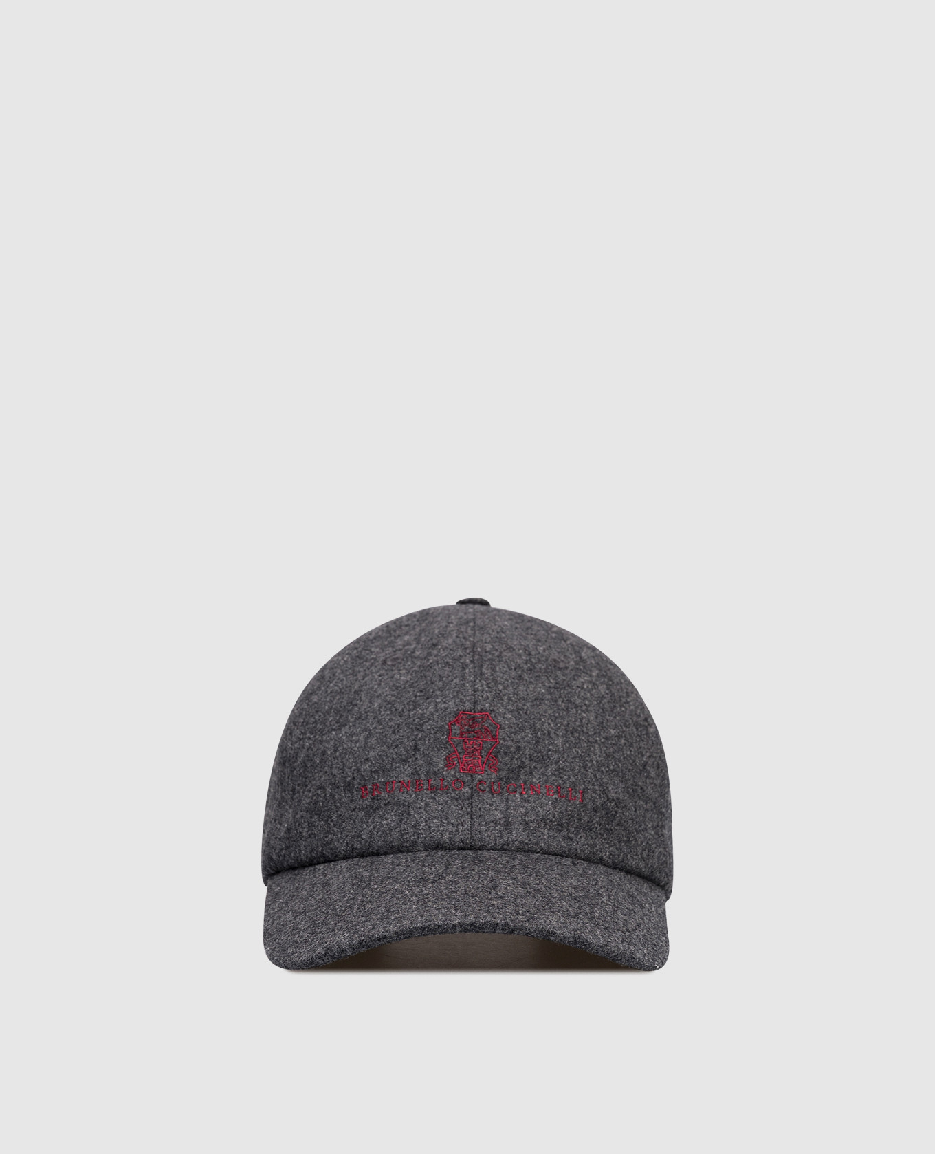 

Grey wool cap with logo embroidery Brunello Cucinelli