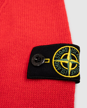 Stone Island Children's red sweater with wool and cashmere K2S165100002S00M1