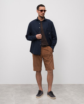 Stefano Ricci Brown suede shorts M7T5100280SUESN4