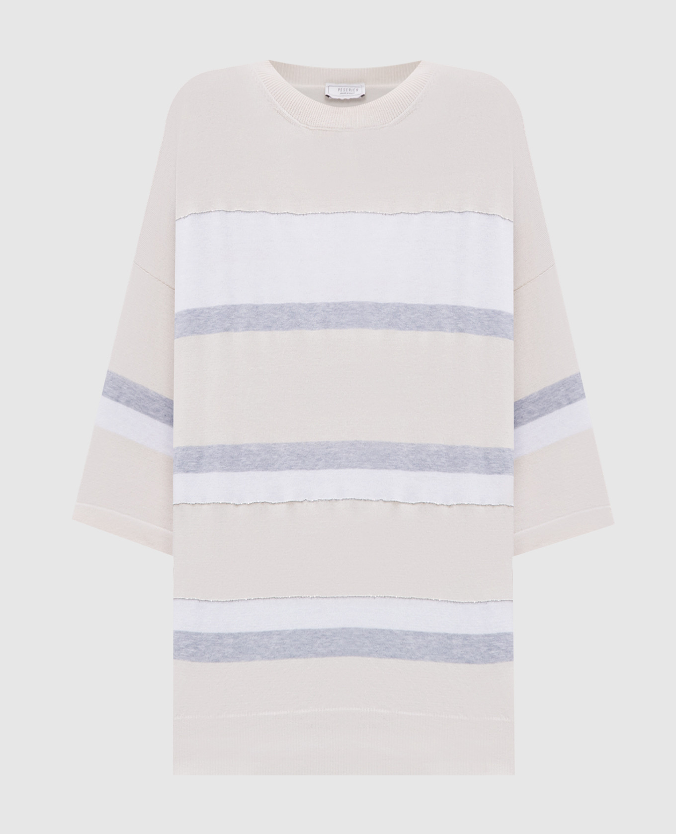 

Beige striped top Peserico