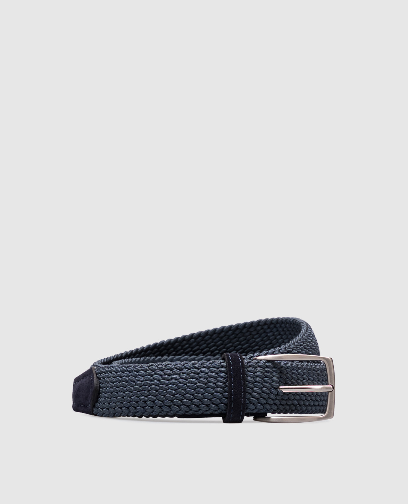 

Blue woven belt with logo ISAIA