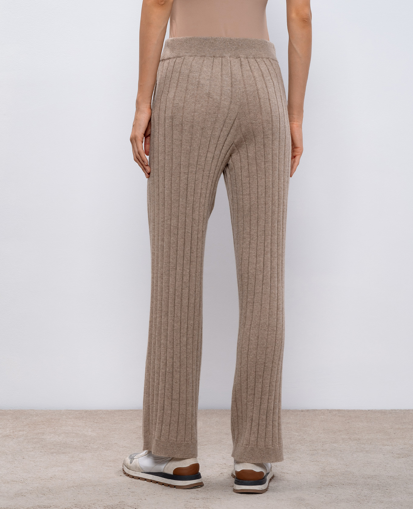 Beige cashmere pants Brunello Cucinelli 4