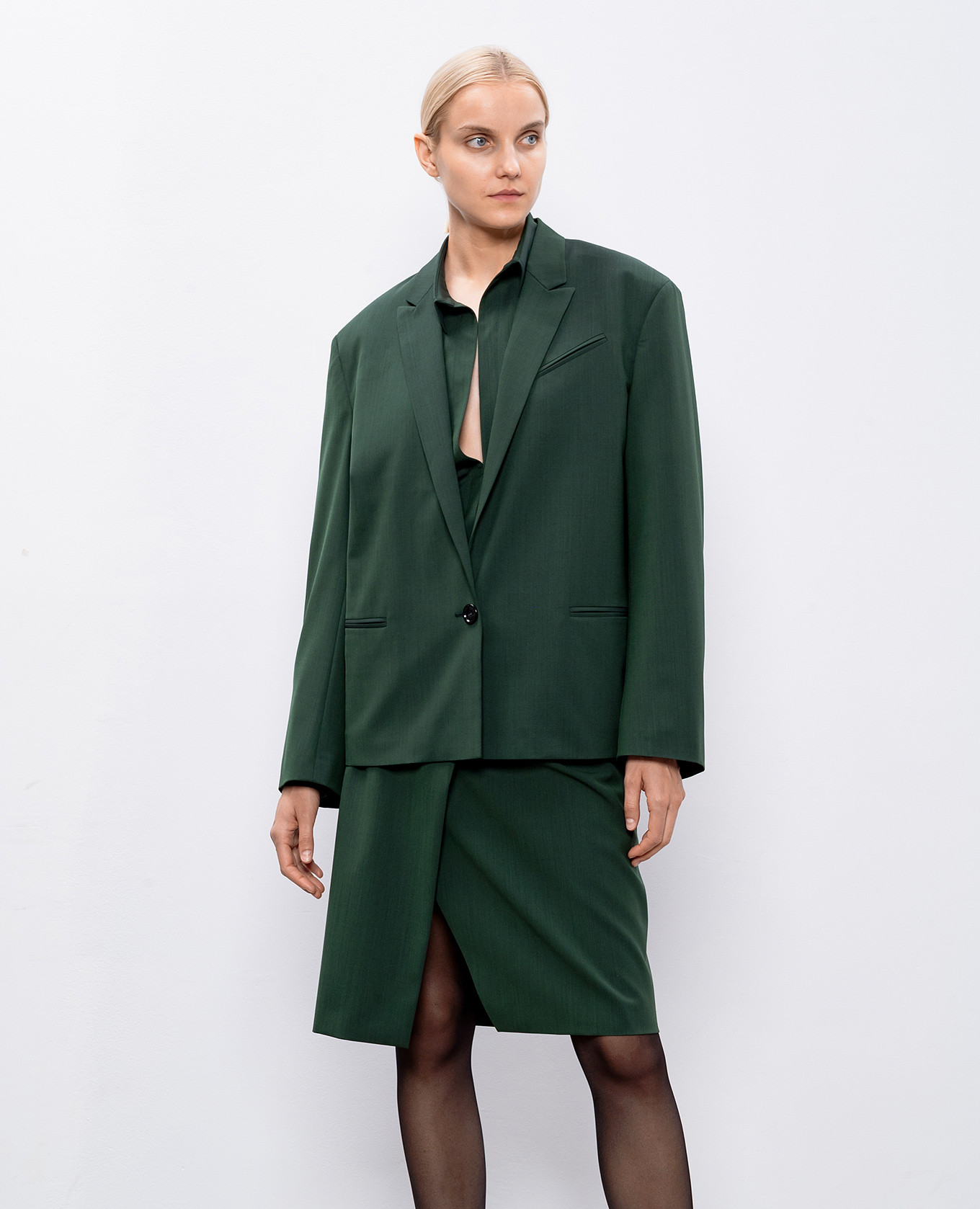 Green jacket with wool Philosophy di Lorenzo Serafini 3