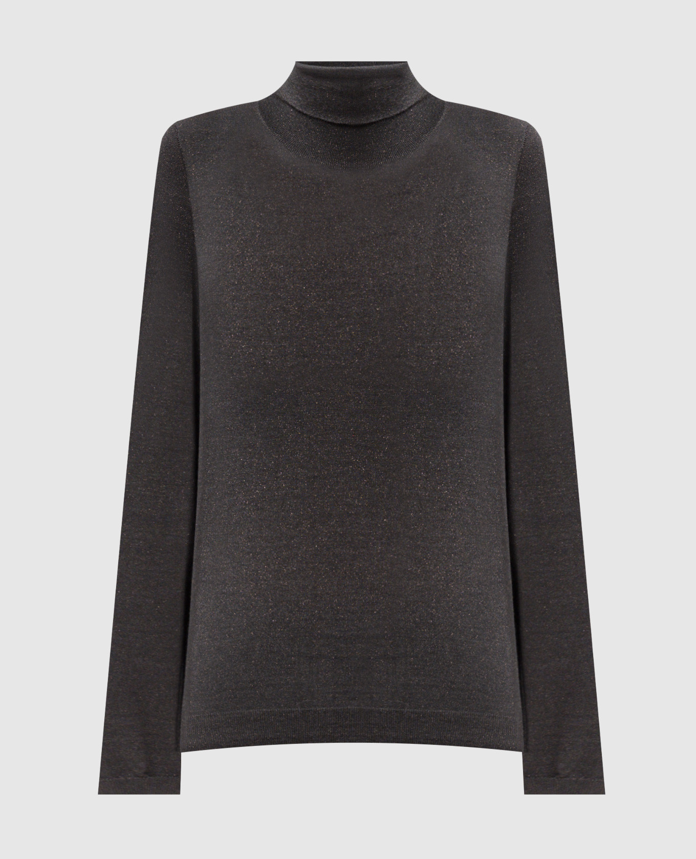 

Gray turtleneck with cashmere and silk with lurex Brunello Cucinelli, Grey