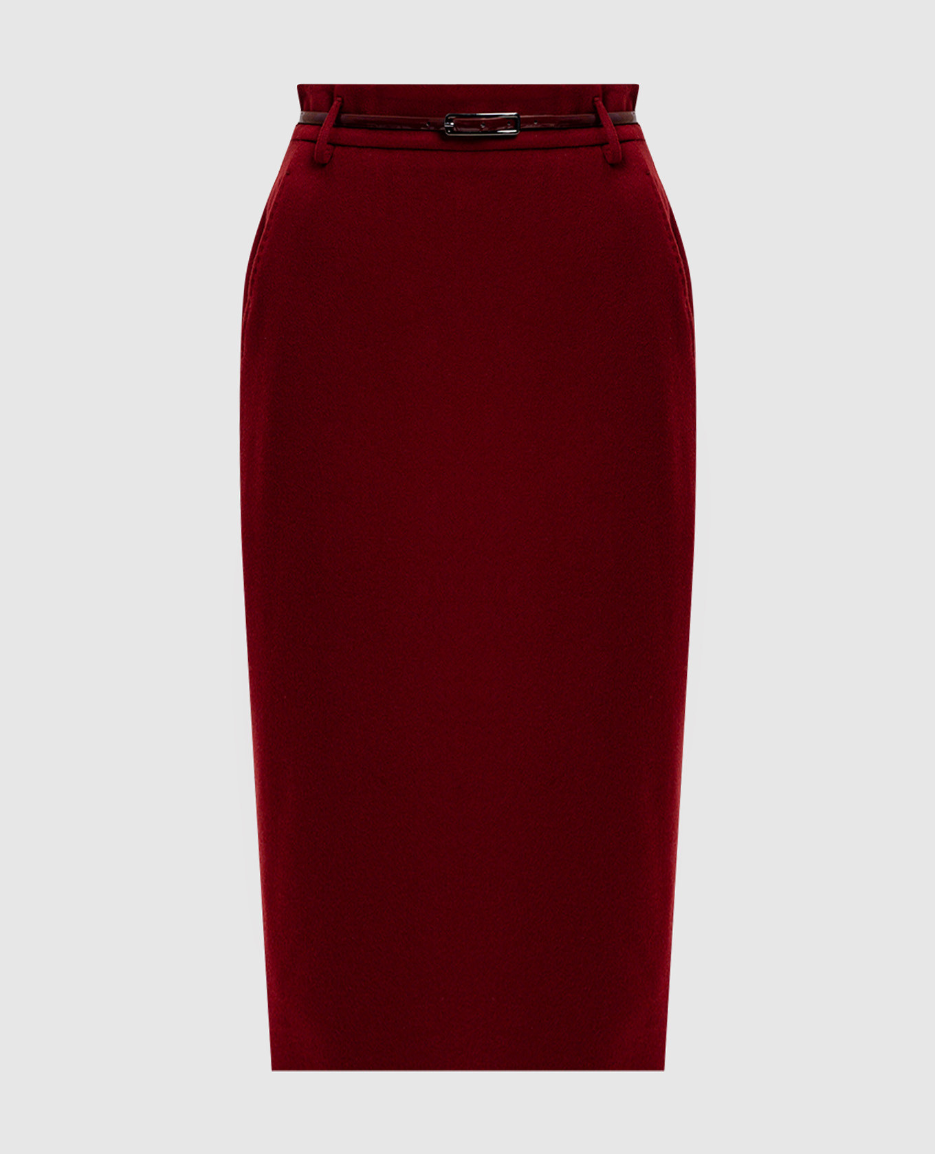 

Burgundy skirt made of wool Max Mara