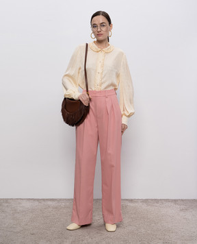 Dondup Pink Lara pants DP804GF0043D002