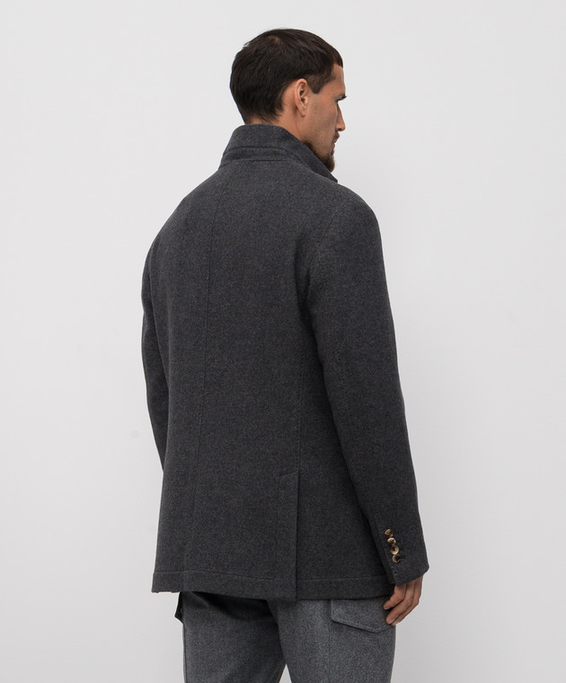 BRUNELLO CUCINELLI グレー系ジレ Brunello Cucinelli - Gray cashmere blazer MT4016265 - shop with