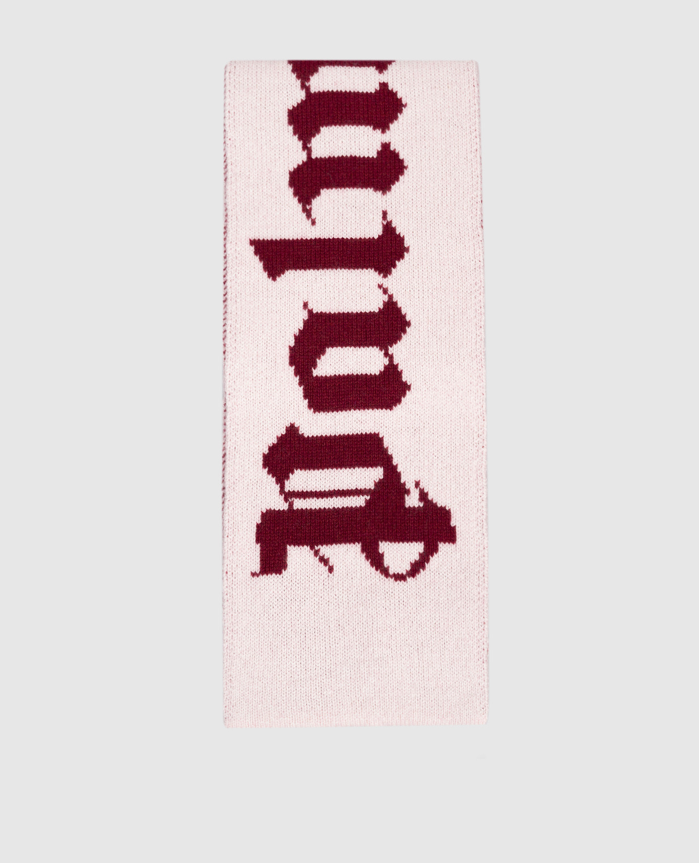 

Children's pink scarf with wool and cashmere Palm Angels