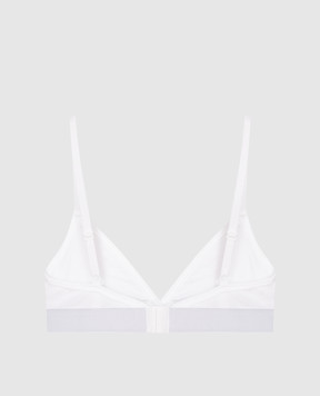 Versace White ribbed bodice with logo 10135031A09551