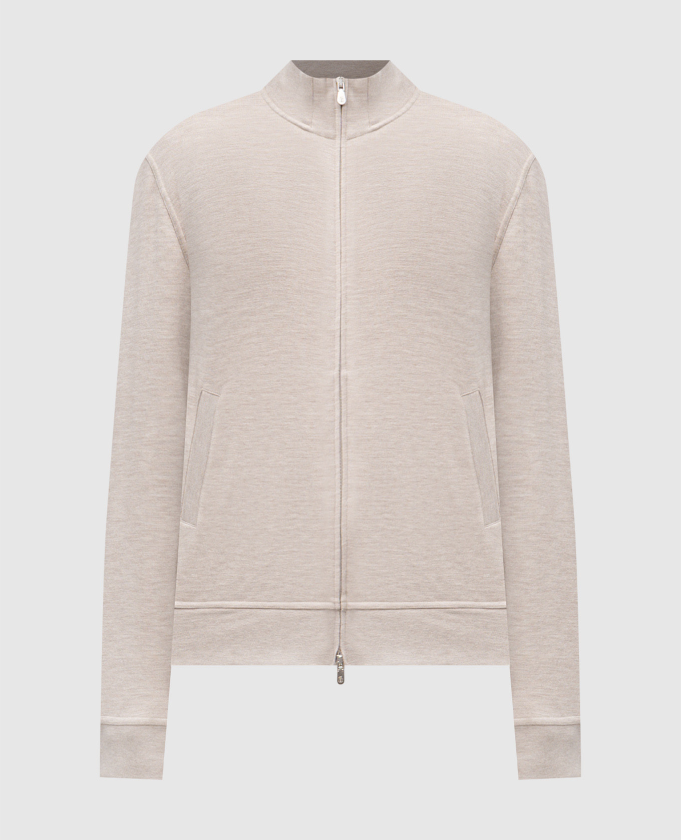 

Beige melange cashmere and silk sports jacket Brunello Cucinelli