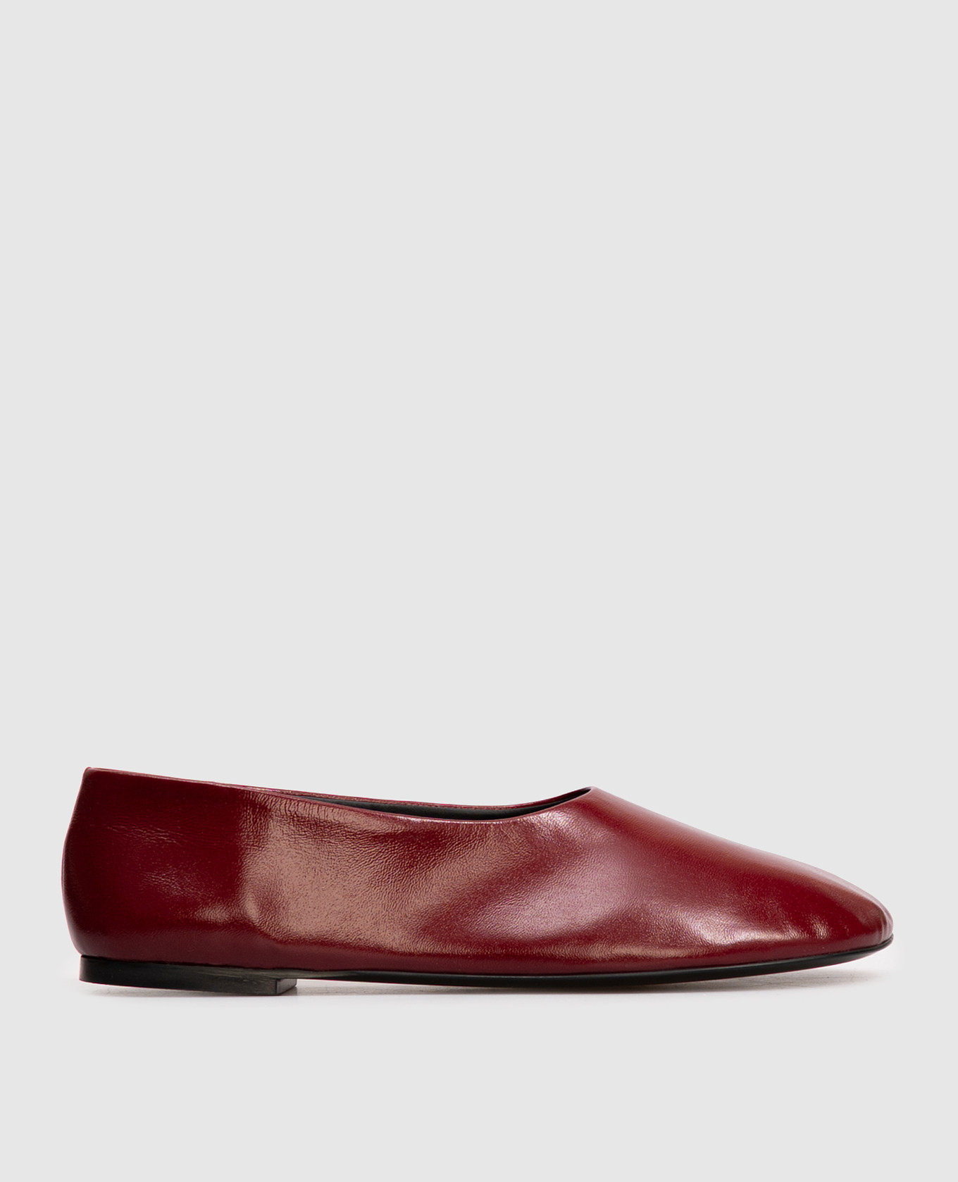 Burgundy leather Glove ballet flats PROENZA SCHOULER