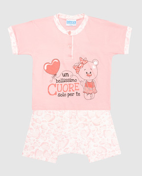 RiminiVeste Children's pink Gary printed pajamas 185041
