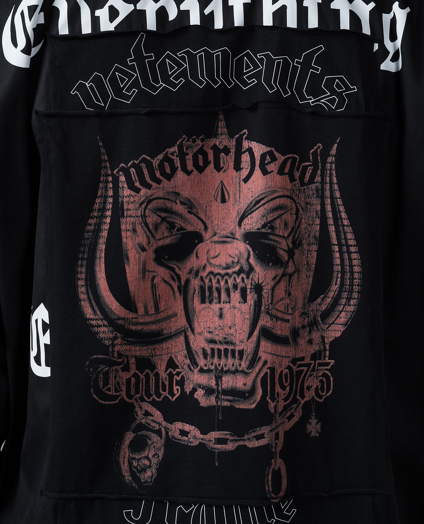 Motorhead black shirt with logo print Vetements 5