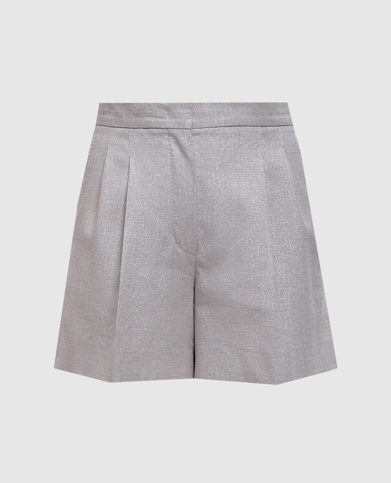 FAVILLA gray shorts with linen Max Mara