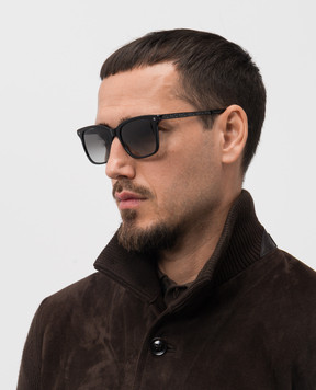 Stefano Ricci Elite black sunglasses with ruthenium coating SG31UMEACET