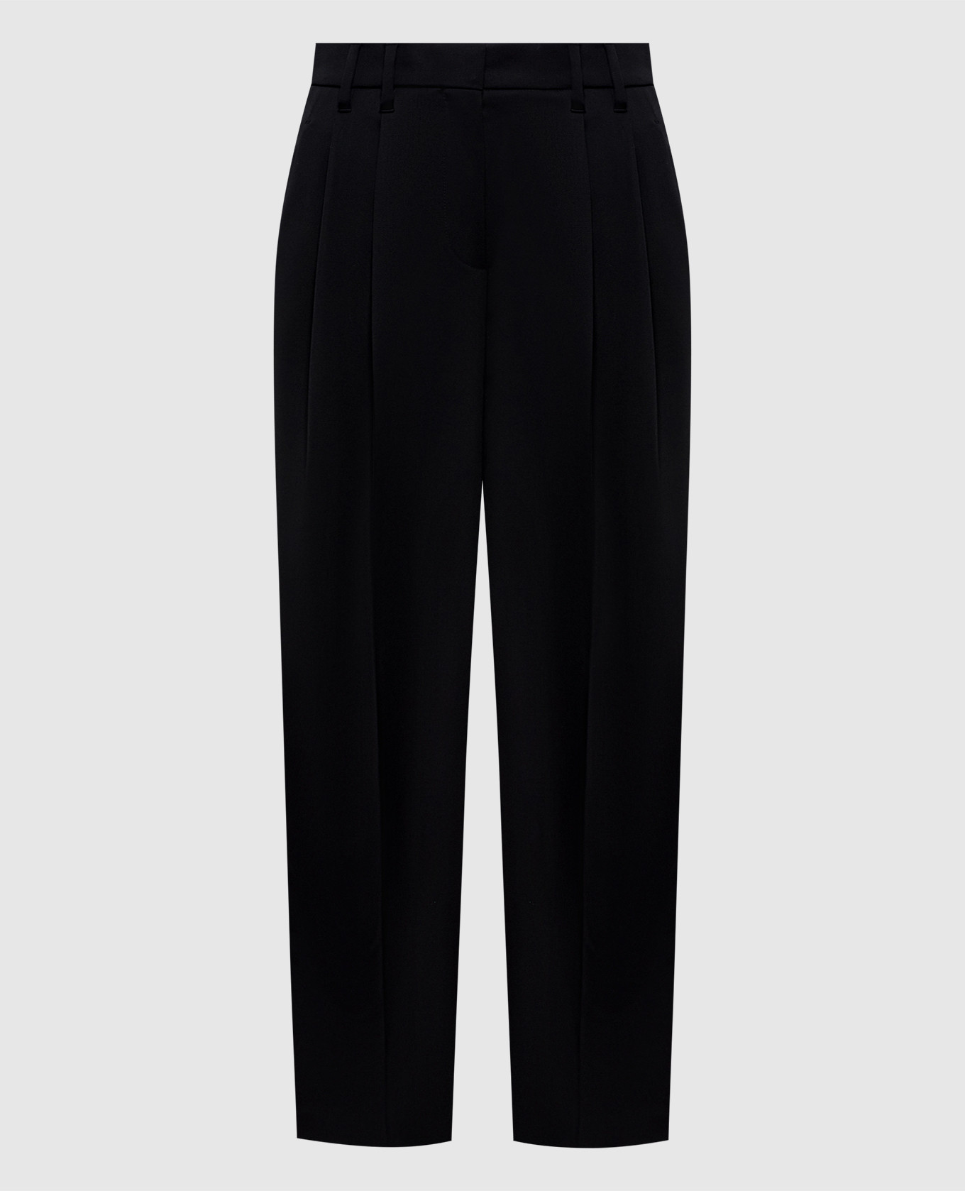 Black wool pants with monil chain Brunello Cucinelli
