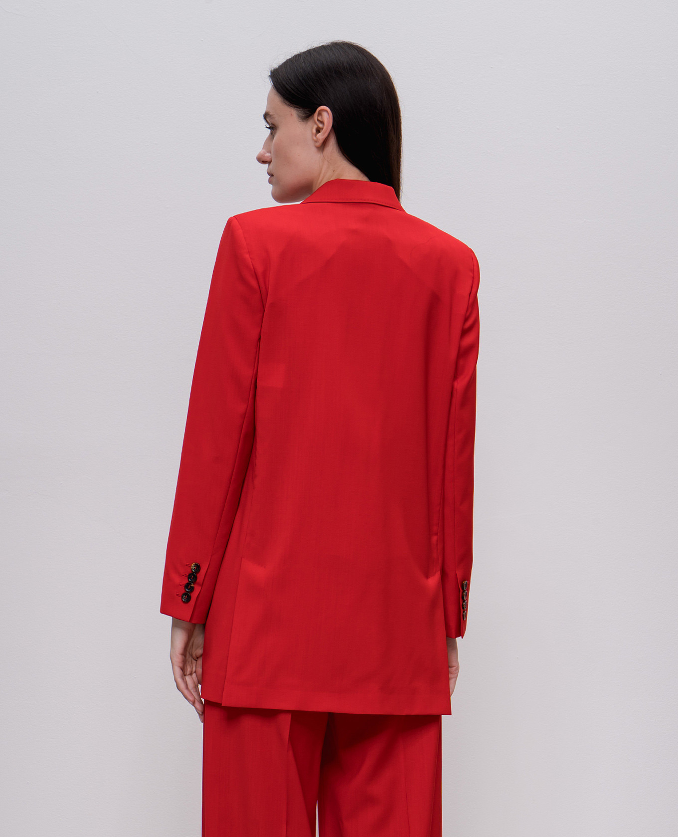 Red NEBBIE double-breasted wool jacket Max Mara 4