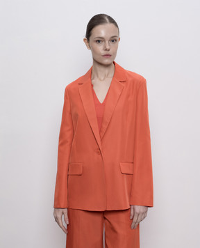 JOSEPH Mela orange jacket with silk JF009207