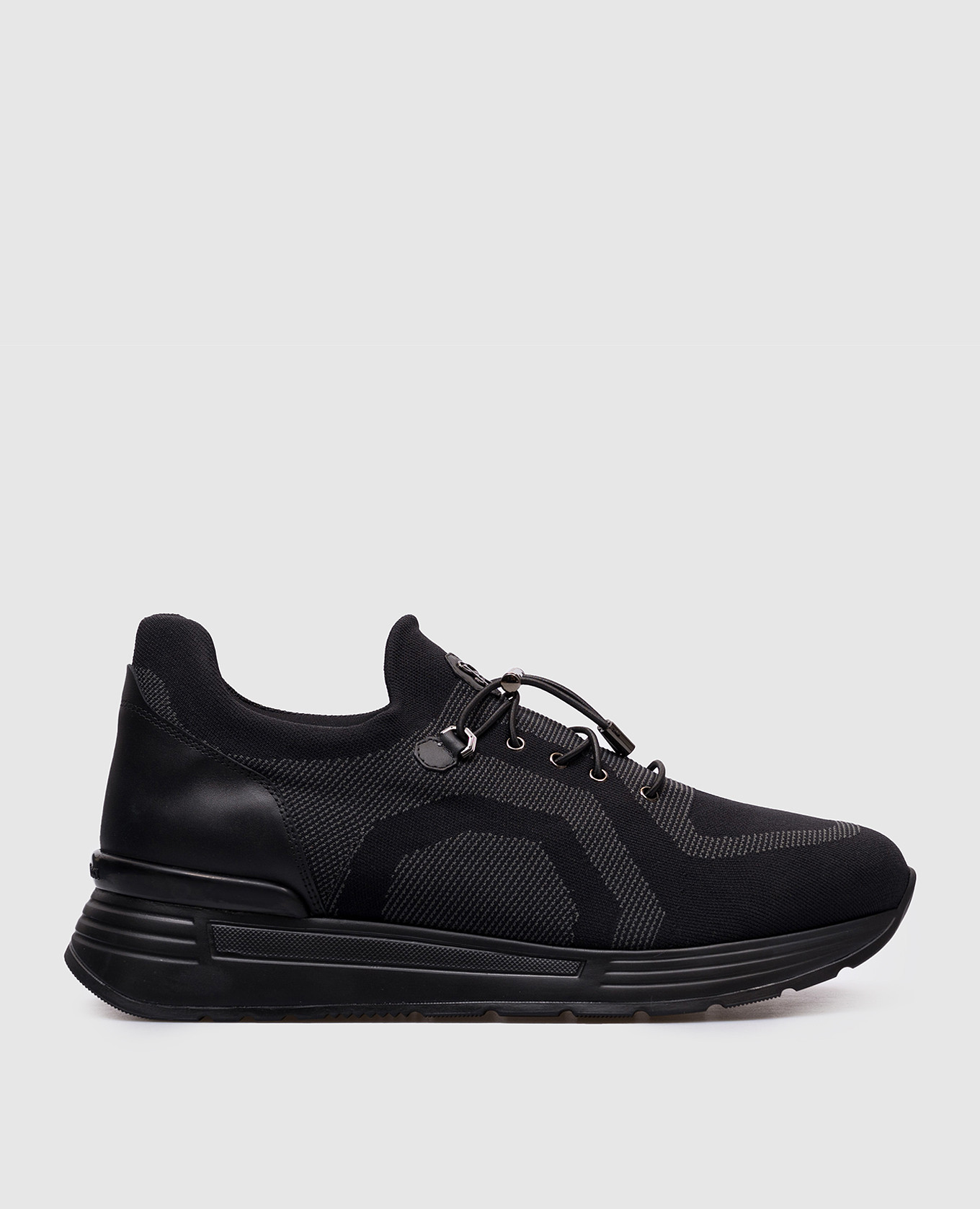 

Black sneakers with monogram logo Stefano Ricci