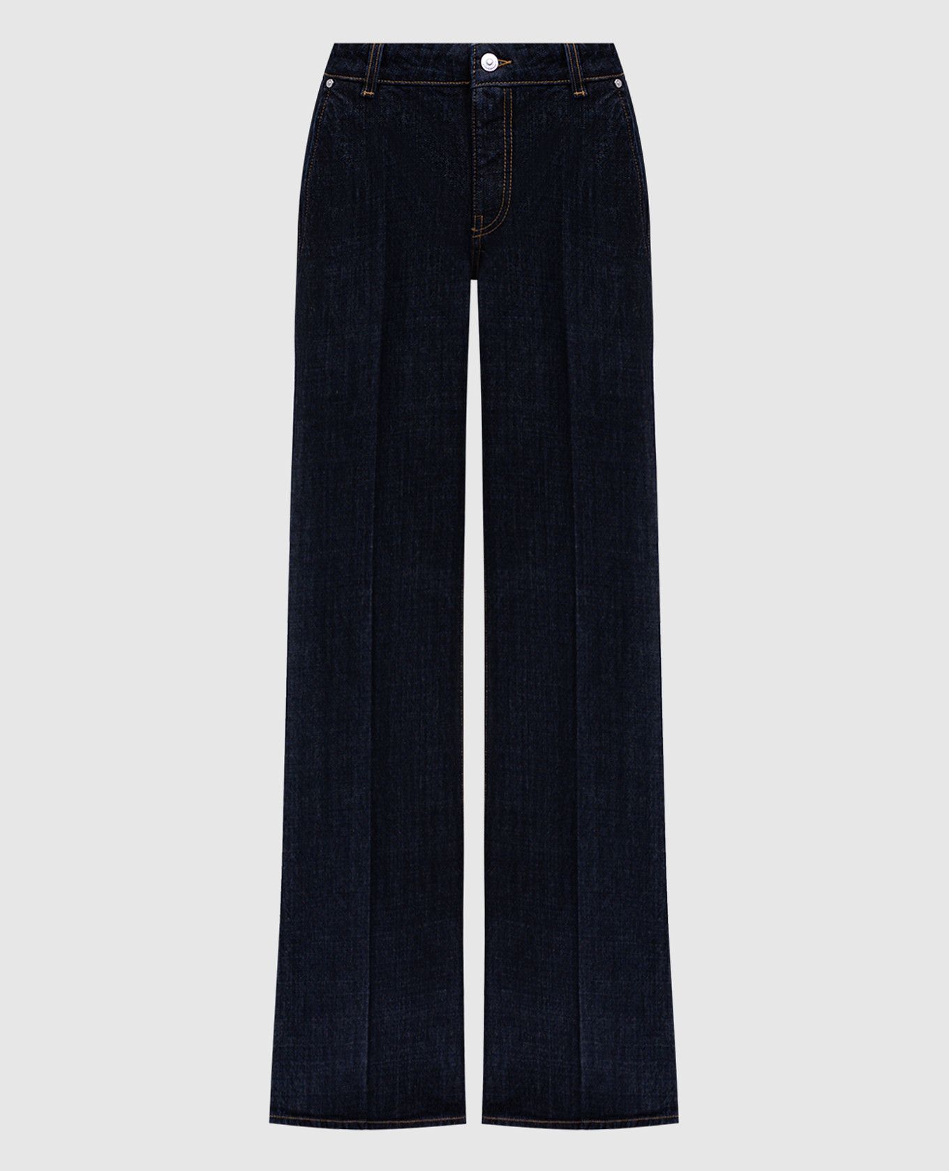 

Blue flared jeans with logo patch Victoria Beckham