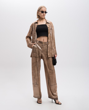 Alexander Wang Yellow pants in a print 1WC3244735