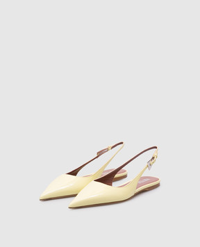 Paris Texas Jessica yellow patent leather slingbacks PX1518XVN01