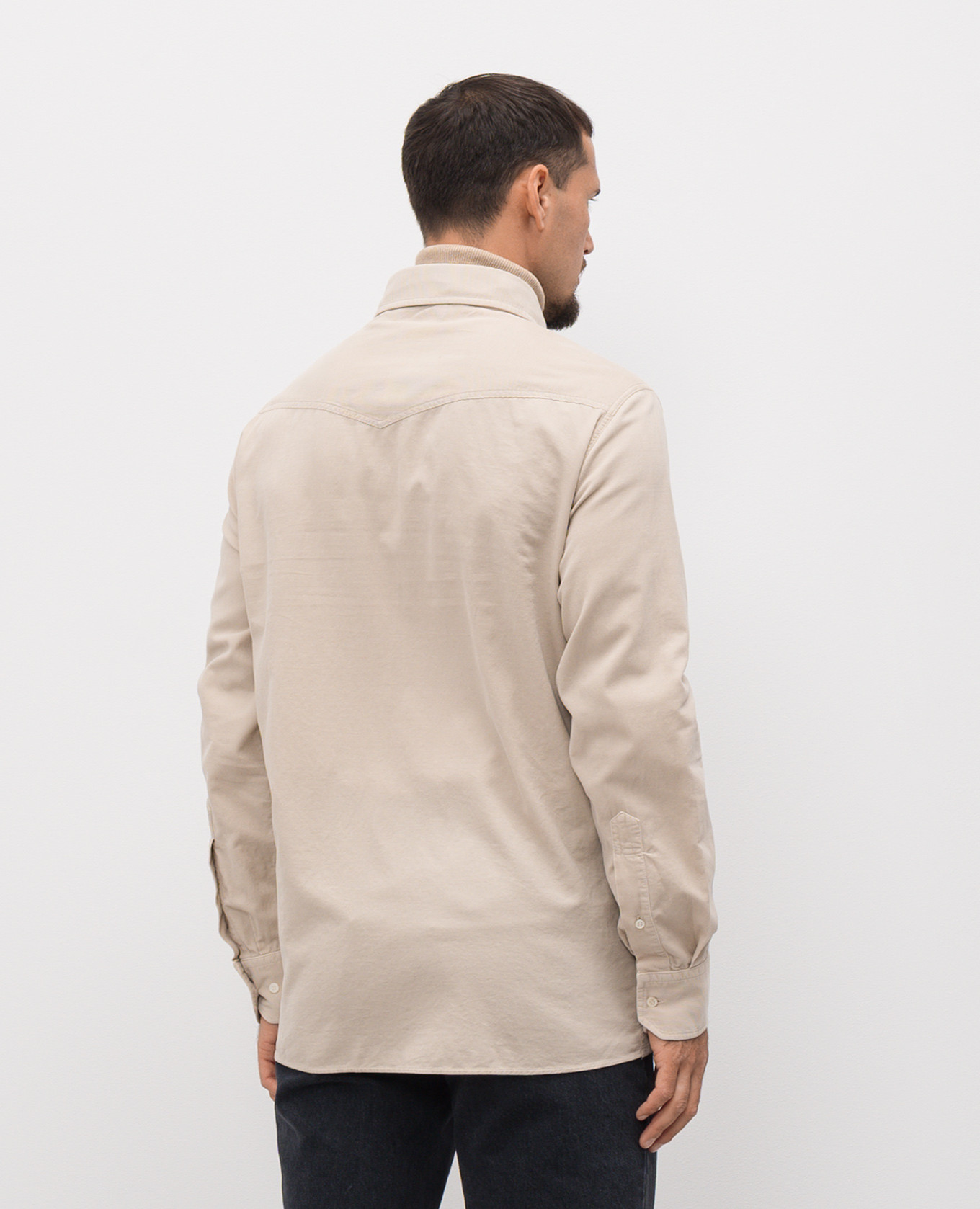 

Beige corduroy shirt Brunello Cucinelli