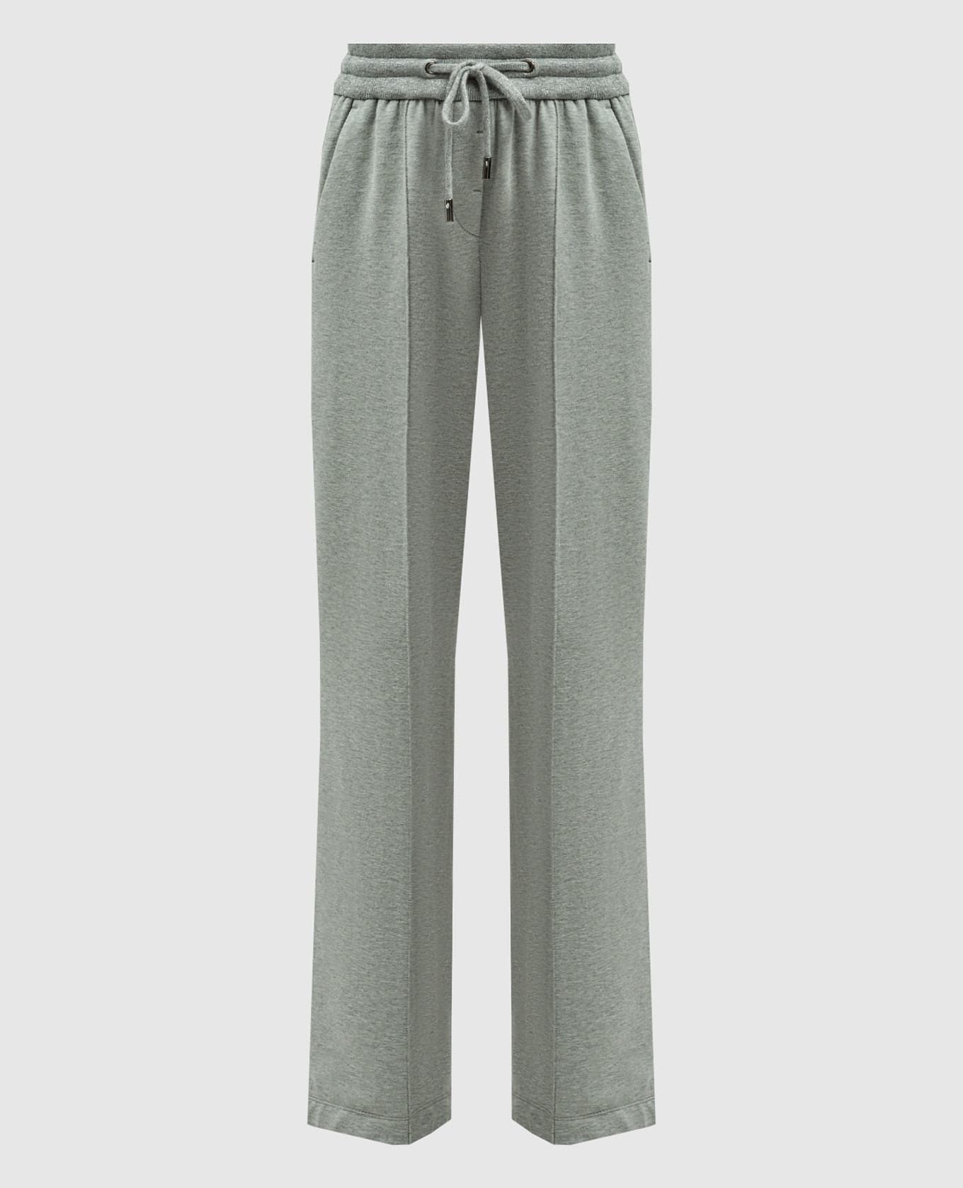 

Gray melange sweatpants Peserico, Серый