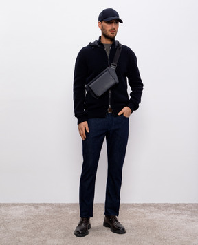 Cashmere&Whiskey Blue jeans with logo PHILADELFIA731