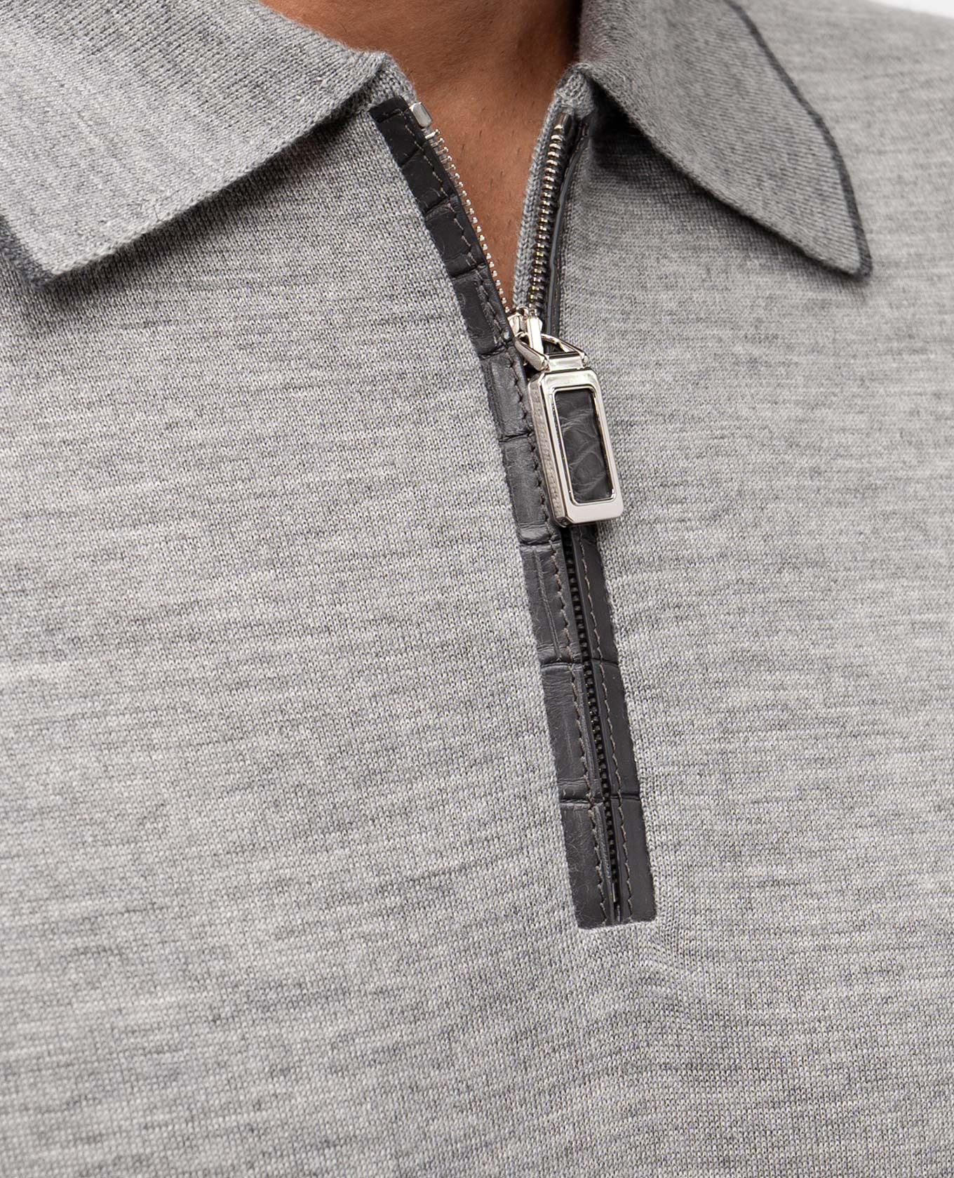 

Grey melange cashmere and silk Stefano Ricci