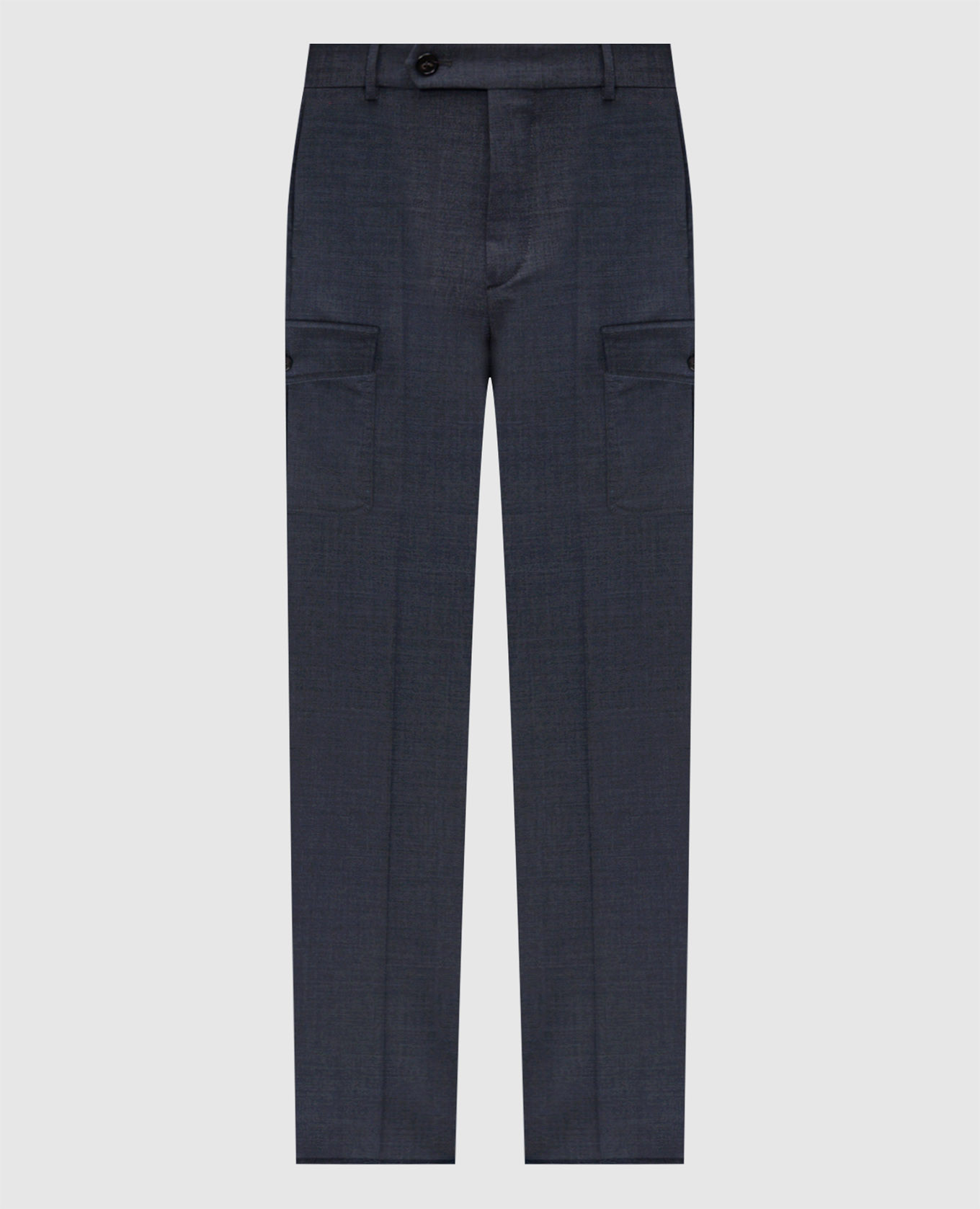 Blue wool cargo pants Incotex