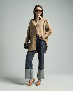 COLOMBO Blue pants with lapels PA00485T0568U