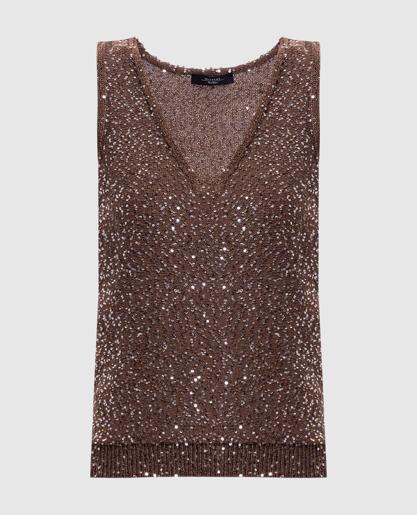 

Brown ACAICI top with sequins Max Mara Weekend