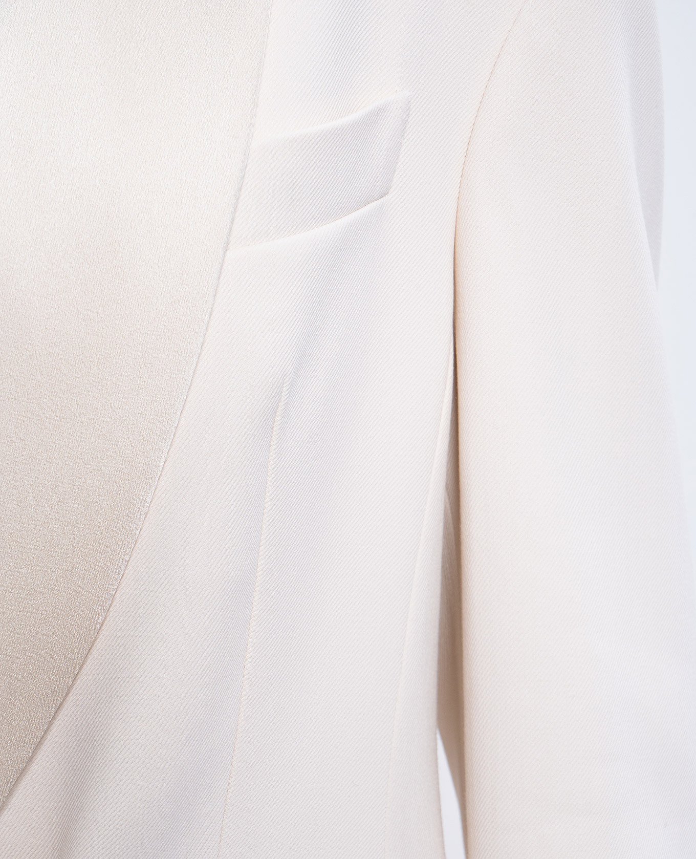 Beige double-breasted jacket with monil chain Brunello Cucinelli 5